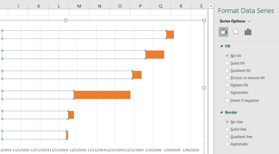 مسح سلسلة البيانات في Excel
