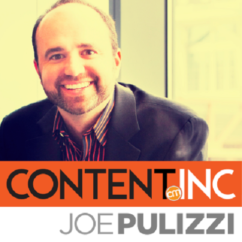 بالنسبة لـ Content Inc. ، يستخدم Joe Pulizzi محتوى مُعاد توجيهه لأغراض البودكاست وكتابه القادم.