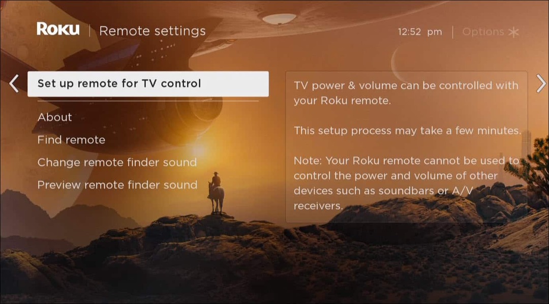 التحكم في التلفزيون بجهاز التحكم عن بعد Roku