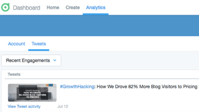 تويتر لوحة القيادة تحليلات التغريدات