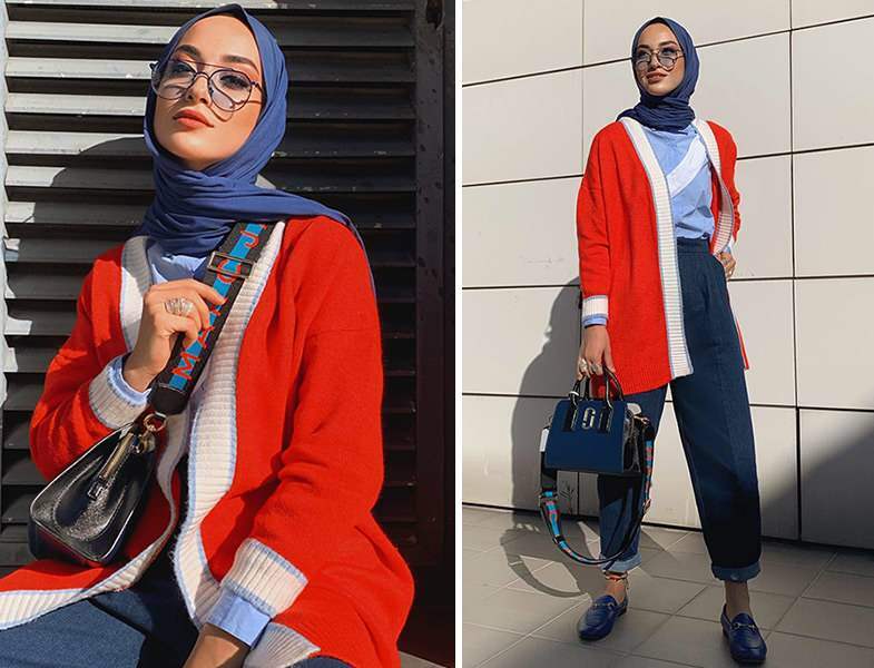 موديلات كارديجان تبرز في أزياء الحجاب لعام 2021 | كيف تجمع بين السترات الصوفية؟
