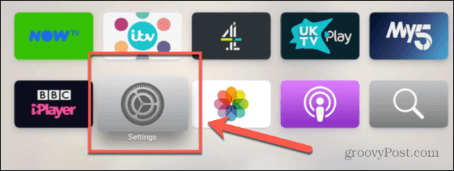 إعدادات Apple TV