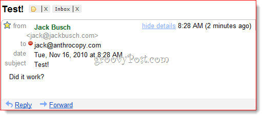 تصفية رسائل Gmail BCC