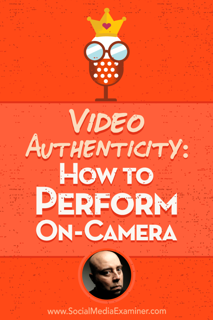مصداقية الفيديو: كيفية الأداء على الكاميرا التي تعرض رؤى من David H Lawrence XVII في بودكاست التسويق عبر وسائل التواصل الاجتماعي.