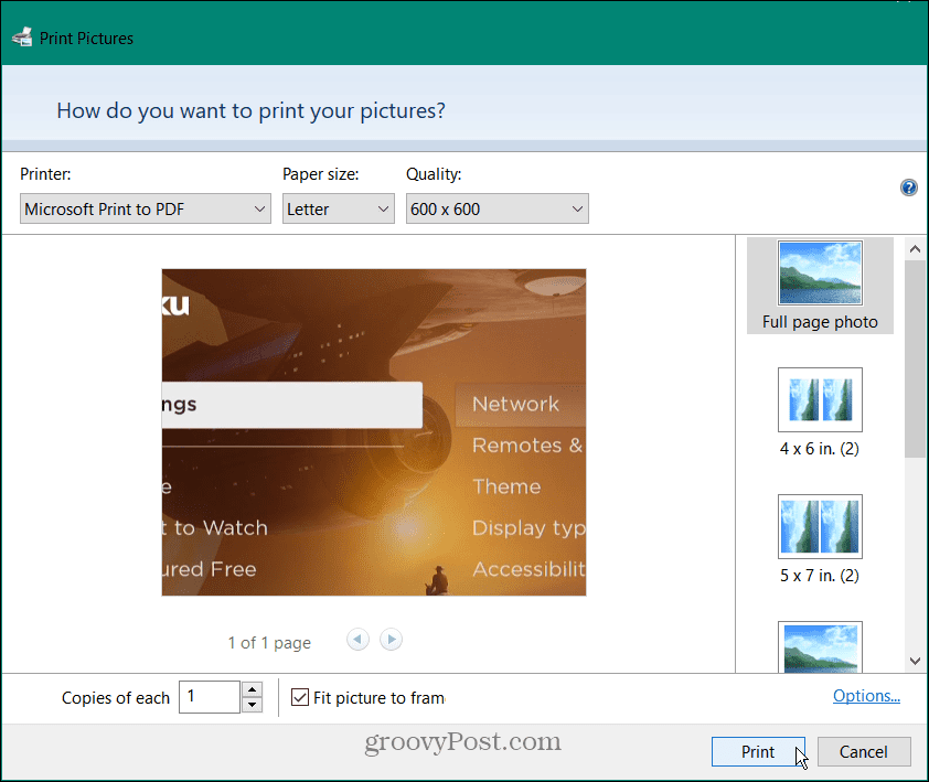 قم بتحويل ملف PNG إلى PDF على نظام Windows