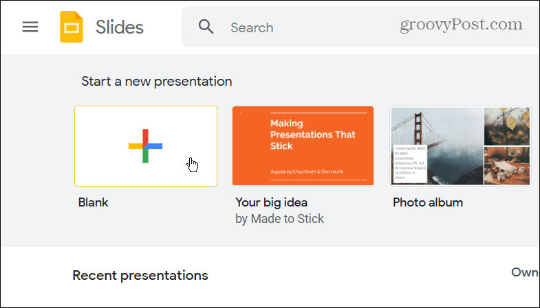 تحويل PowerPoint إلى شرائح جوجل
