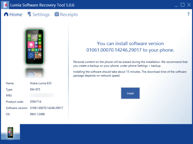 أداة استرداد Lumia Windows 10 للهواتف
