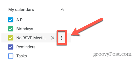 تقويم Google رمز ثلاث نقاط لقطة شاشة تقويم جديدة