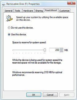 كيفية زيادة أداء Windows 7 و Vista باستخدام ReadyBoost