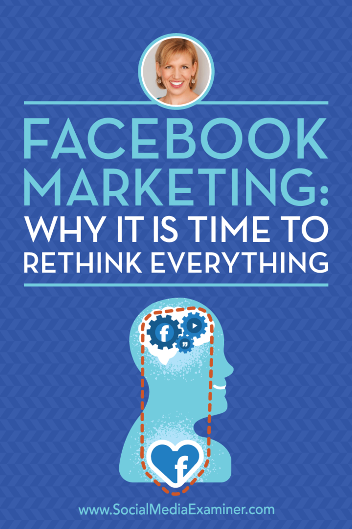 التسويق عبر Facebook: لماذا حان الوقت لإعادة التفكير في كل شيء يعرض رؤى من الضيف على بودكاست التسويق عبر وسائل التواصل الاجتماعي.