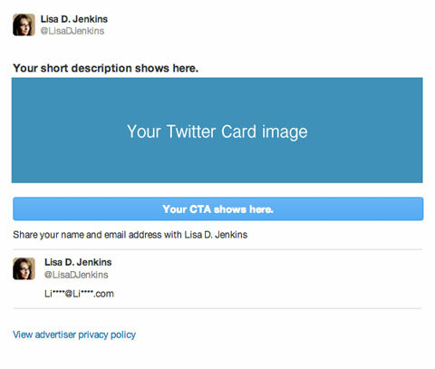 مثال على بطاقة تويتر