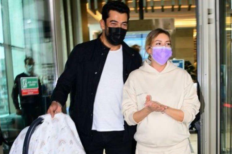 صور كنان إميرزاللي أوغلو وزوجته سينم كوبال يغادران المستشفى
