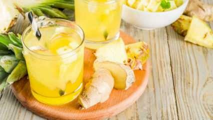 كيفية صنع عصير الليمون المضاد للذمة؟ وصفة التخلص من السموم لتخفيف الوذمة بالأناناس! وصفة التخلص من السموم