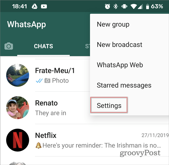 توقف WhatsApp عن الإضافة إلى إعدادات المجموعات