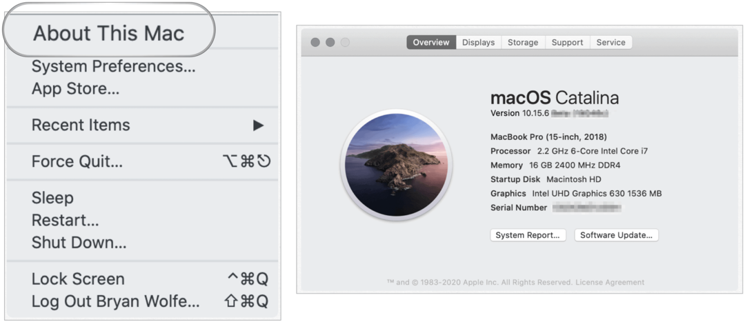 ابحث عن إصدار Mac
