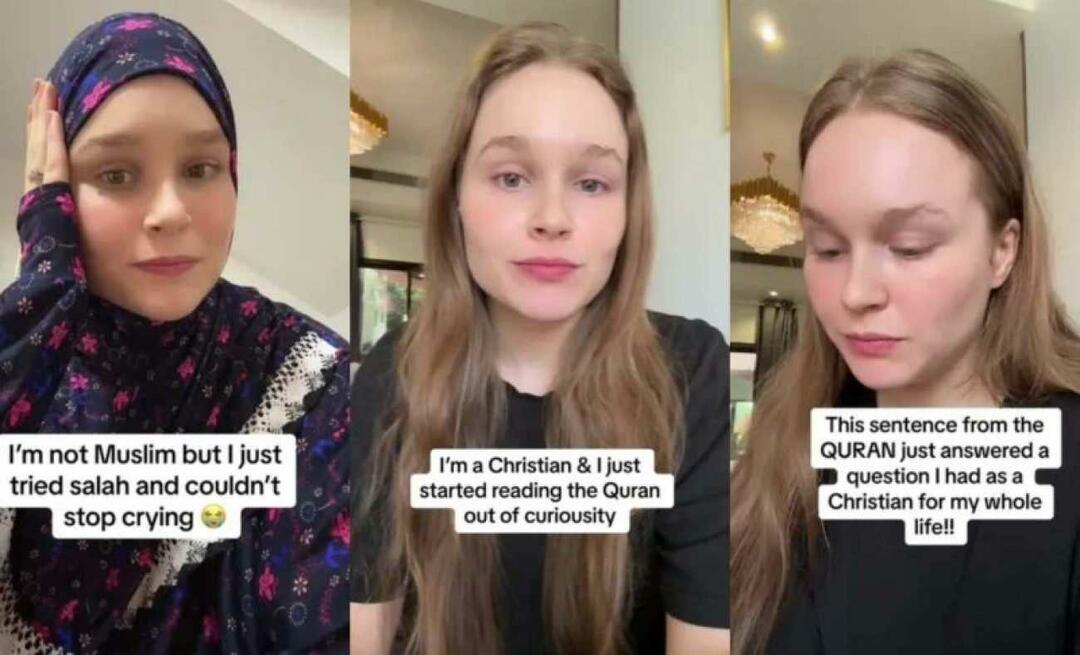الشابة المتأثرة بأحداث غزة أسلمت! "من الآن فصاعدا من يقرأ القرآن..."