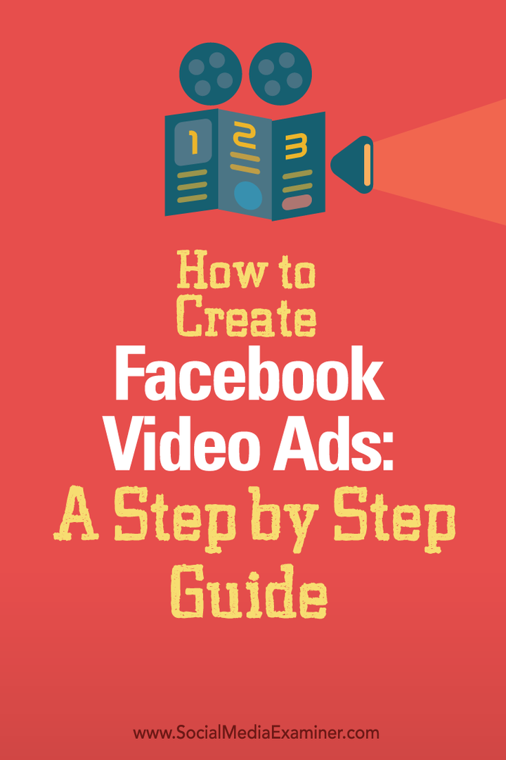 كيفية إنشاء إعلانات فيديو فيسبوك: دليل خطوة بخطوة: ممتحن وسائل التواصل الاجتماعي