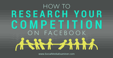 ابحث عن منافسيك على facebook