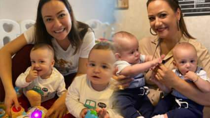 الوضع الجديد للمقدمة Ezgi Sertel مع طفليها التوأم! 