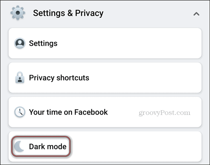 Facebook Dark Mode إعدادات Android الخصوصية الوضع المظلم