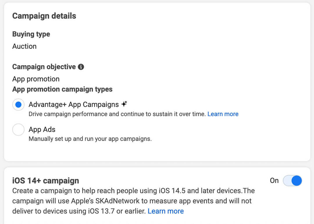 كيفية استخدام meta-features-plus-app-campaigns-ios-details-example-16