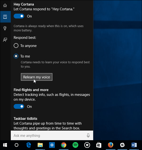 تعلم صوتي يا Cortana