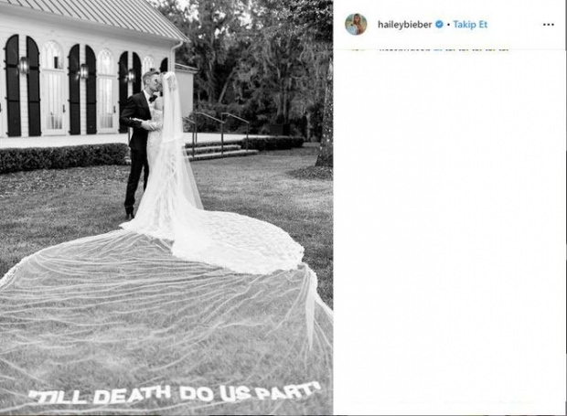 فستان زفاف هيلي بيبر