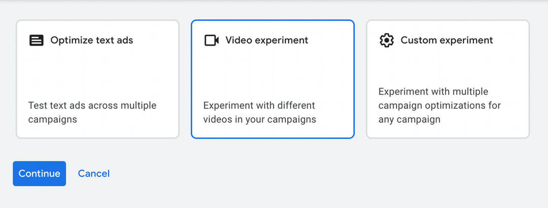 how-to-use-google-ads-تجارب-أداة-إعداد-فيديو-تجربة-مثال 3