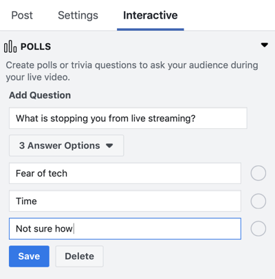 كيفية استخدام Facebook Live في التسويق الخاص بك ، الخطوة 5.