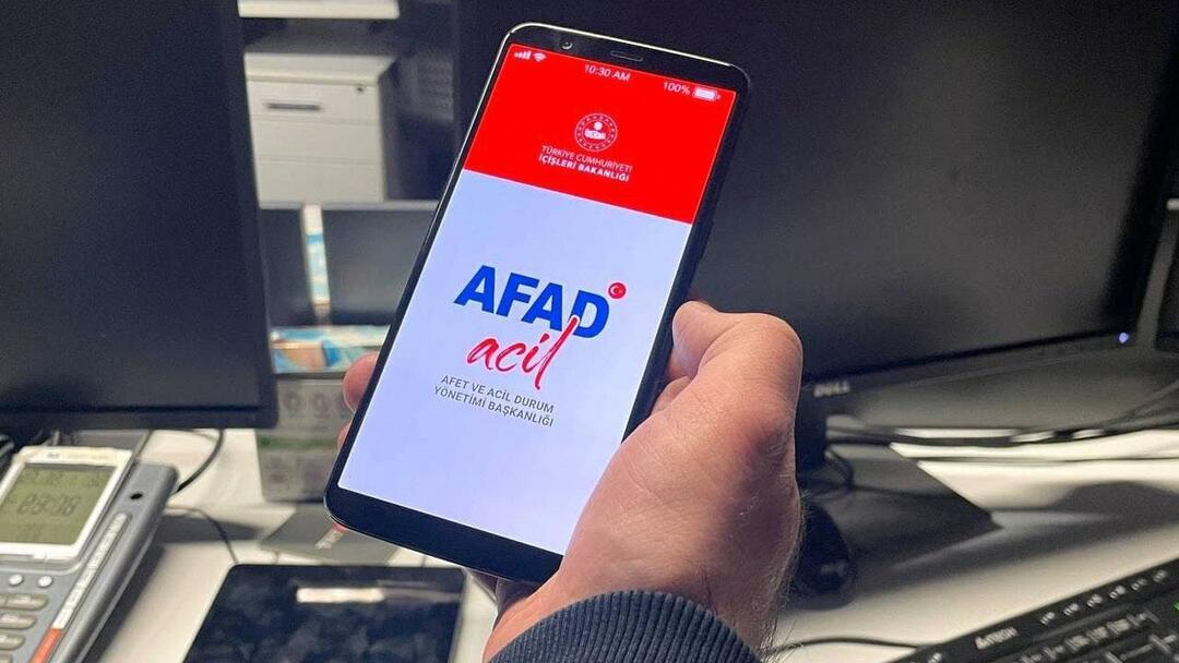 تطبيق AFAD نداء الطوارئ