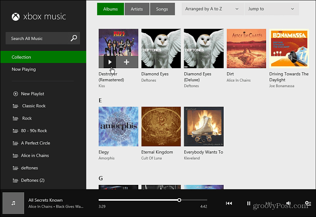 واجهة ويب موسيقى Xbox