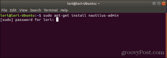 قم بتثبيت Nautilus Admin