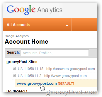 جوجل تحليلات تسجيل الدخول إلى الموقع