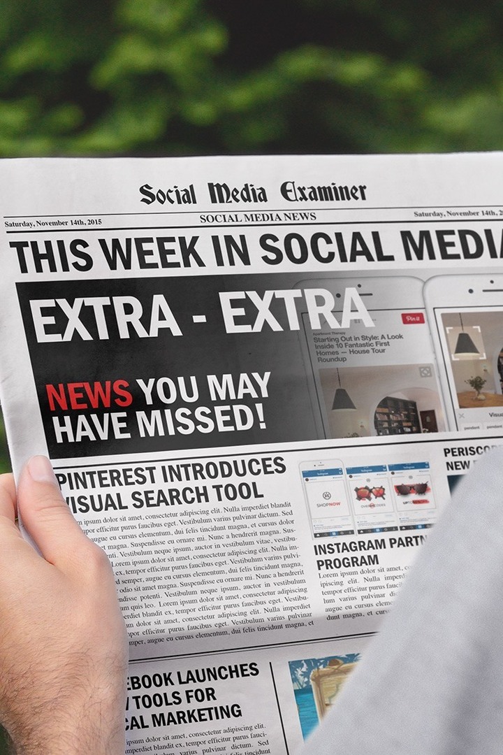 تطلق Pinterest البحث المرئي: هذا الأسبوع في وسائل التواصل الاجتماعي: ممتحن وسائل التواصل الاجتماعي