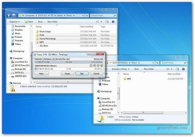 Windows 8: استخدام ميزة نسخ الملفات الجديدة