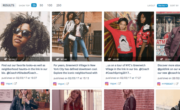 يمكنك أيضًا مشاهدة أكثر منشورات Instagram جاذبية للعلامة التجارية على مدار الأسبوع الماضي.