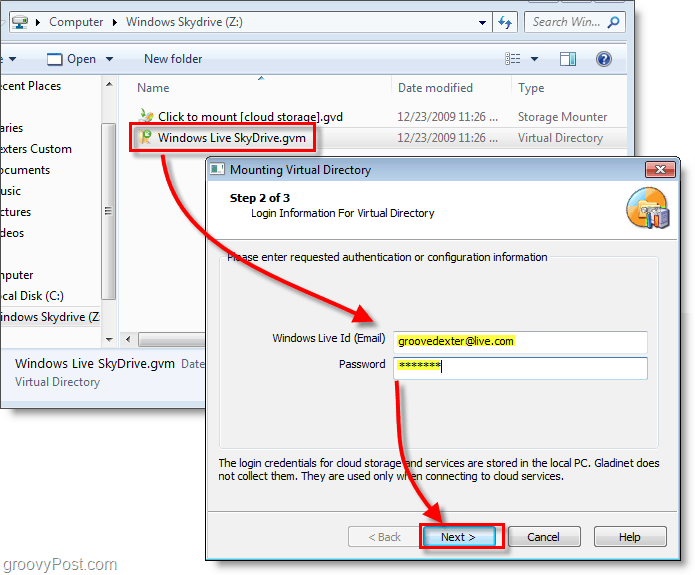 تحميل Windows Live SkyDrive إلى حرف محرك أقراص في مستكشف Windows [How-To]