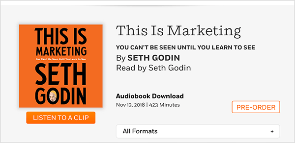 التسويق الحديث: الحكمة من Seth Godin: ممتحن وسائل التواصل الاجتماعي