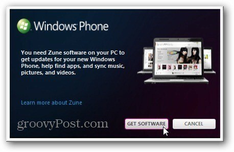 احصل على برنامج Zune