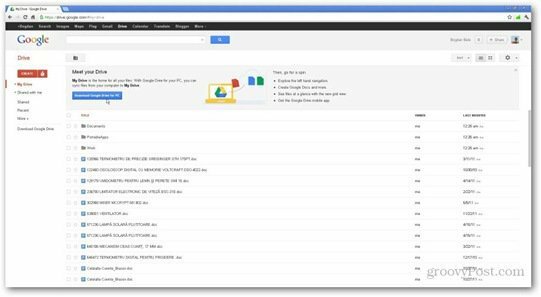 جوجل محرك جوجل مستندات