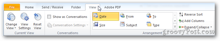 Outlook 2010: كيفية عرض عدد العناصر في مجلدات IMAP